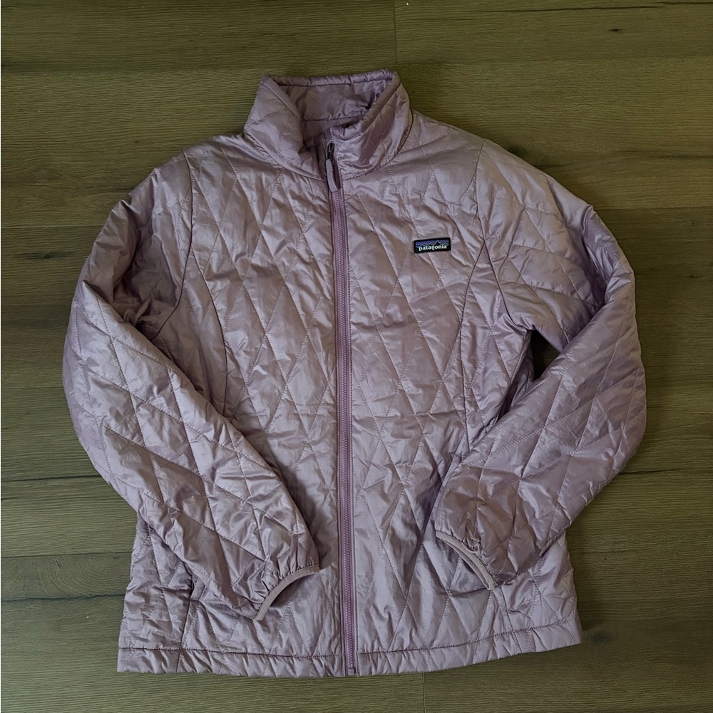 Patagonia Quilted Jacket in Soft Lavender